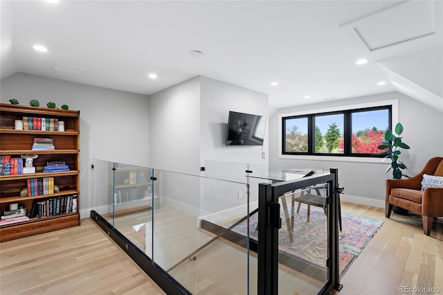 5859 E Ida Pl, Greenwood Village, CO 80111 - office featuring recessed lighting, baseboards, and light wood-type flooring