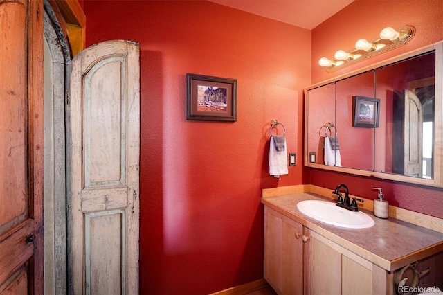 bathroom with vanity