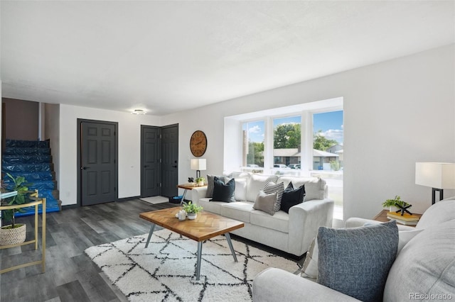 1973 Bahama St, Aurora, CO 80011 - living area with wood finished floors and baseboards