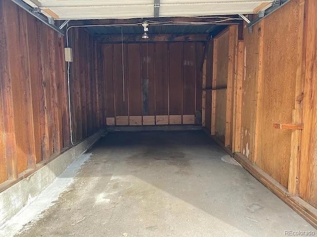 100 E Highline Cir Unit 105, Centennial, CO 80122 - garage with wood walls
