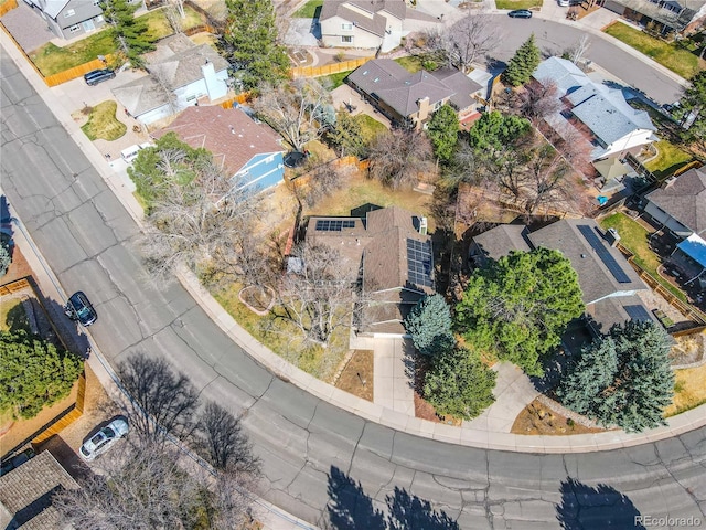 6640 S Heritage Pl W, Centennial, CO 80111 - birds eye view of property with a residential view
