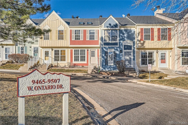 view of front of property with board and batten siding