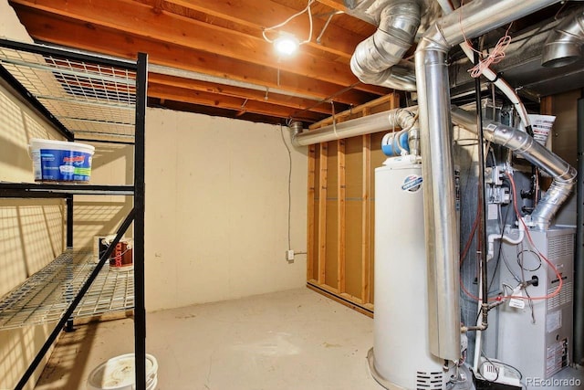 6640 S Dexter St, Centennial, CO 80121 - unfinished below grade area with gas water heater