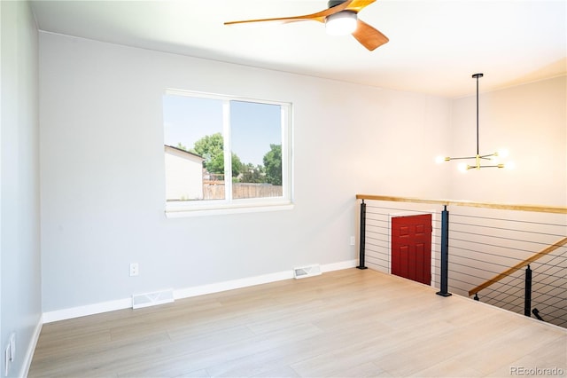 10932 W 107th Ave, Broomfield, CO 80021 - spare room with ceiling fan and wood finished floors