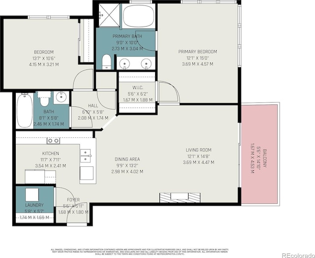 9039 E Panorama Cir Unit C201, Englewood, CO 80112 - view of property floor plan