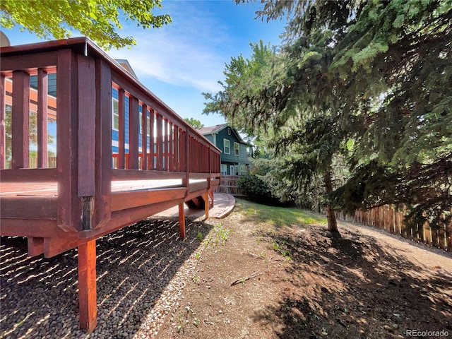 5005 W 128th Pl, Broomfield, CO 80020 - view of yard featuring a wooden deck