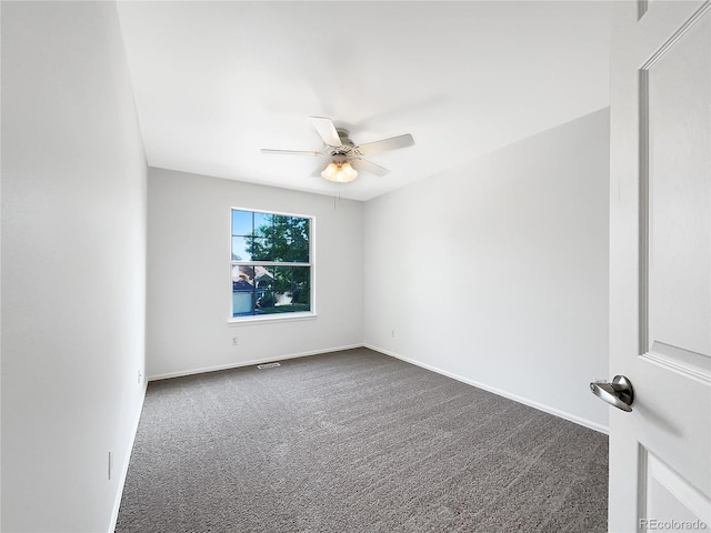 5005 W 128th Pl, Broomfield, CO 80020 - empty room with dark carpet and a ceiling fan