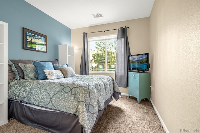 9390 W Chatfield Pl Unit 104, Littleton, CO 80128 - bedroom with baseboards, visible vents, and carpet