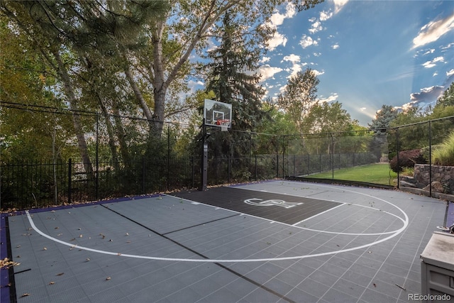 view of basketball court