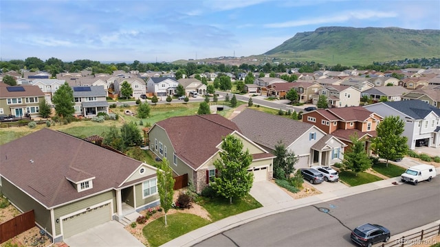 6046 Gilbert Way, Golden, CO 80403 - aerial view of residential area with mountains