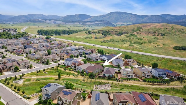 6046 Gilbert Way, Golden, CO 80403 - aerial overview of property's location with nearby suburban area