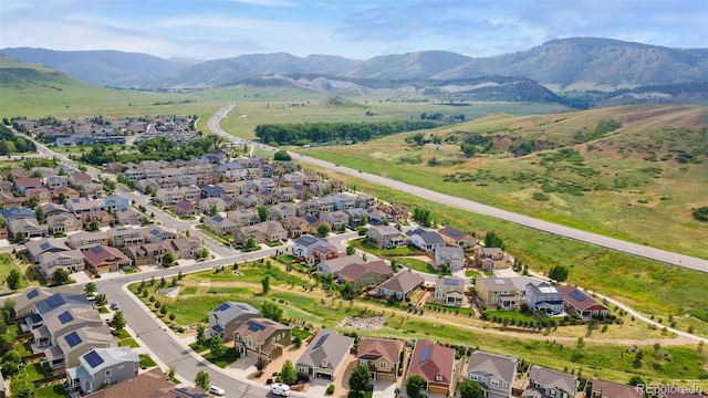 6046 Gilbert Way, Golden, CO 80403 - aerial view of residential area with a mountainous background
