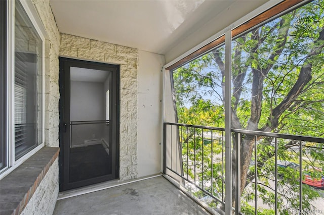 view of balcony