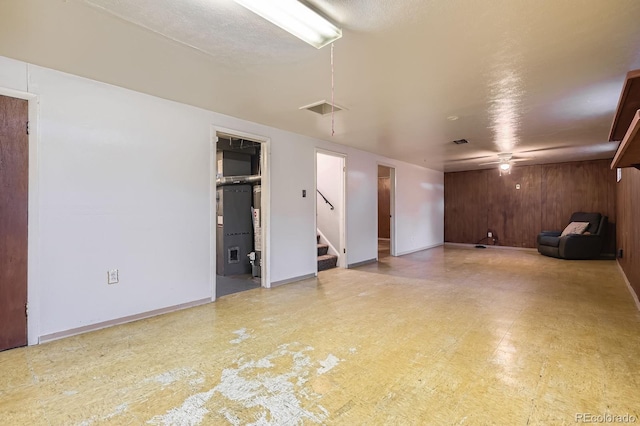 1750 S Dale Ct, Denver, CO 80219 - unfurnished room featuring ceiling fan, stairs, and tile patterned floors