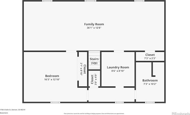 1750 S Dale Ct, Denver, CO 80219 - view of floor plan / room layout