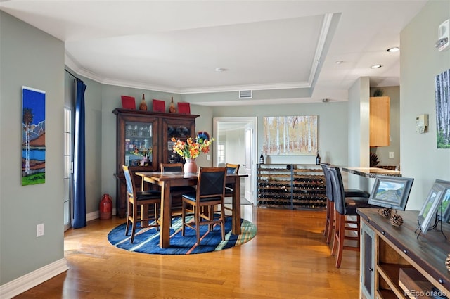300 W 11th Ave Unit 15F, Denver, CO 80204 - dining space featuring wood finished floors, baseboards, and recessed lighting