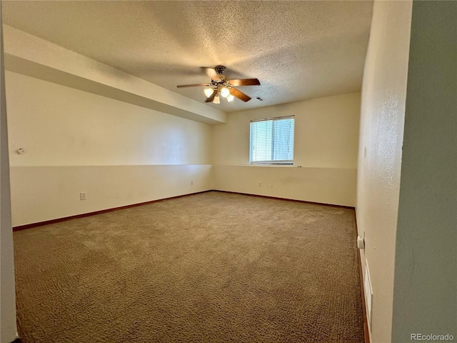 13191 Umatilla St, Denver, CO 80234 - carpeted empty room featuring a ceiling fan and a textured ceiling