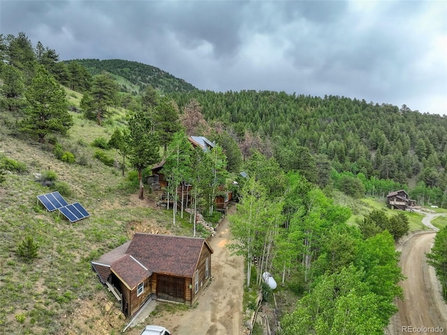 1575 York Gulch Rd, Idaho Springs, CO 80452 - view of subject property with a heavily wooded area