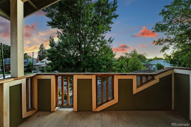 554 S Logan St, Denver, CO 80209 - view of balcony at dusk