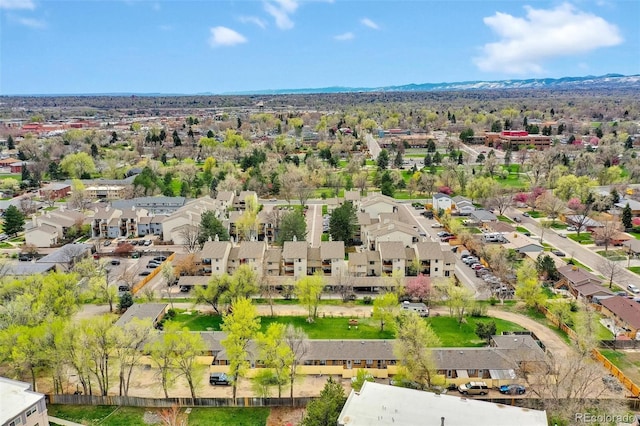 aerial view featuring a residential view