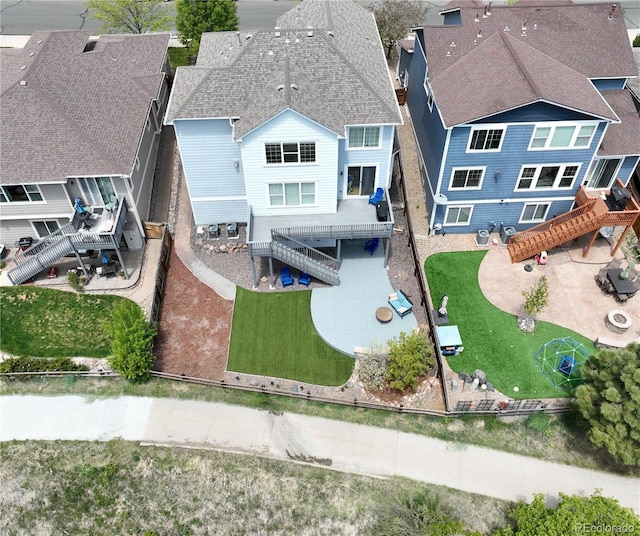 1271 Sky Rock Way, Castle Rock, CO 80109 - aerial view of property and surrounding area