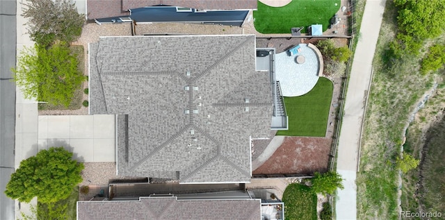 1271 Sky Rock Way, Castle Rock, CO 80109 - view from above of property featuring a pool area
