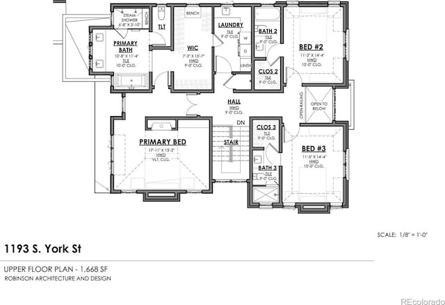 1193 S York St, Denver, CO 80210 - view of home floor plan