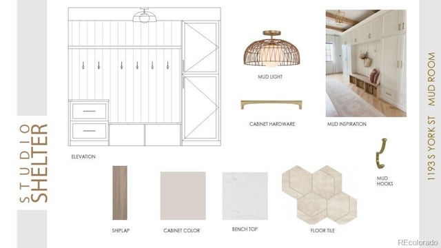 1193 S York St, Denver, CO 80210 - view of floor plan / room layout