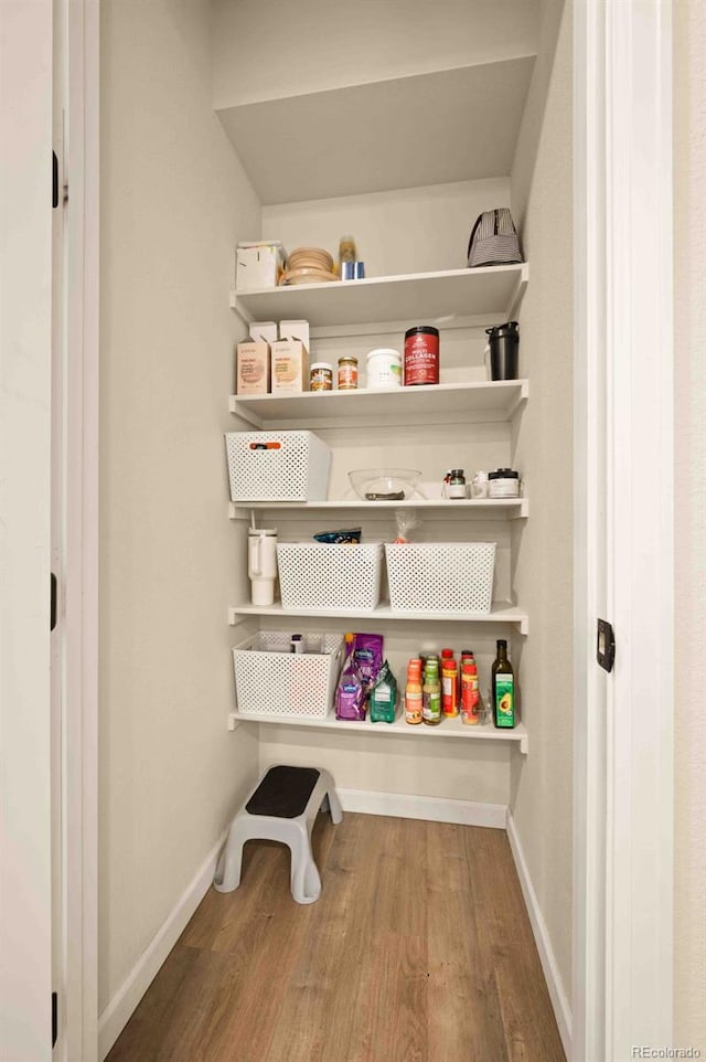 view of pantry