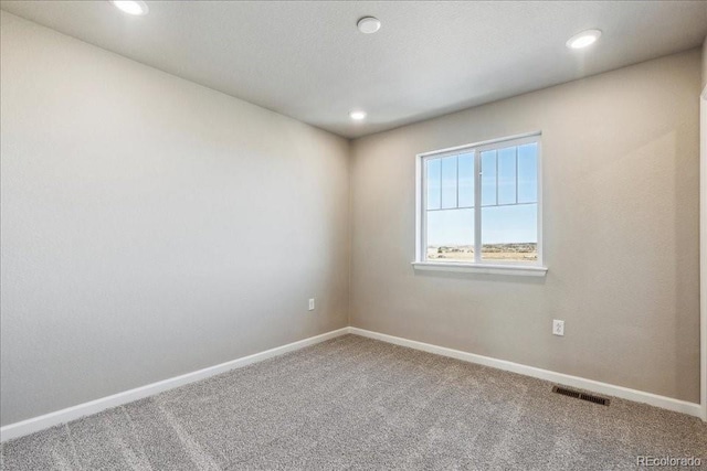 view of carpeted empty room