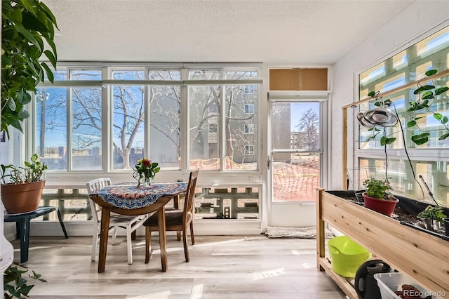 sunroom / solarium with a wealth of natural light