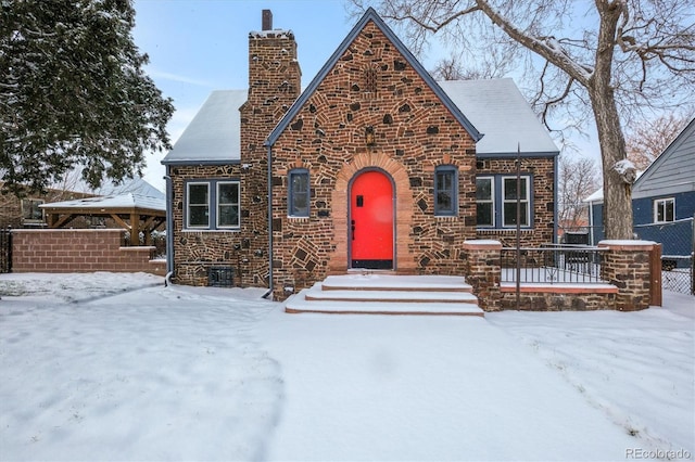 view of english style home