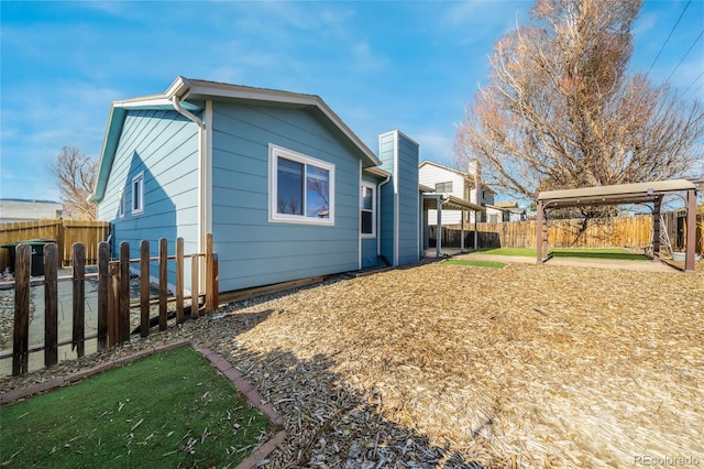 view of rear view of property