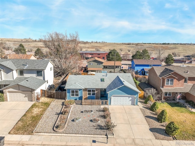 birds eye view of property