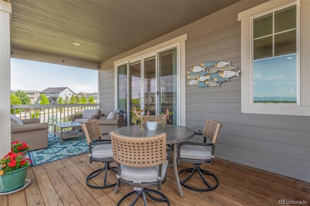 12513 Shore Point St, Firestone, CO 80504 - deck featuring outdoor dining space