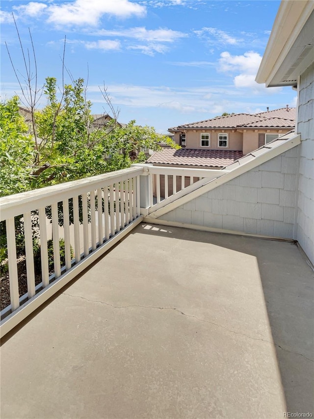 view of balcony