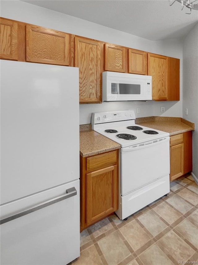 kitchen with white appliances