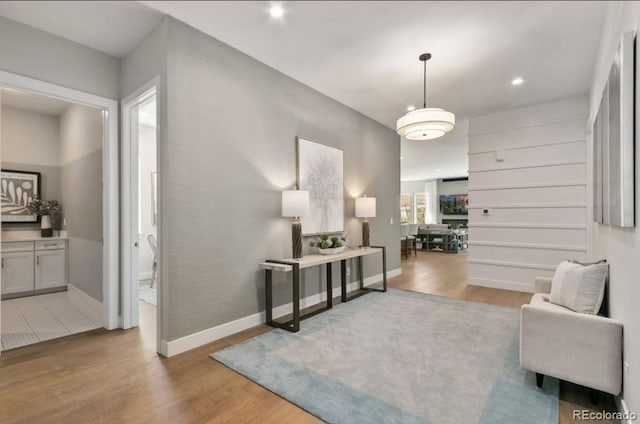 1736 Barefoot Dr, Windsor, CO 80550 - corridor featuring wood finished floors and recessed lighting