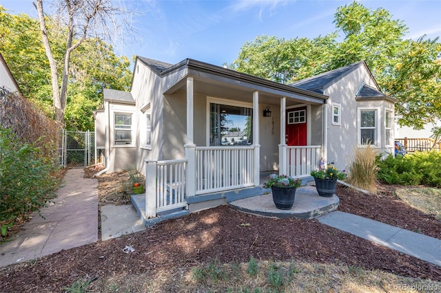 view of front of home with a porch