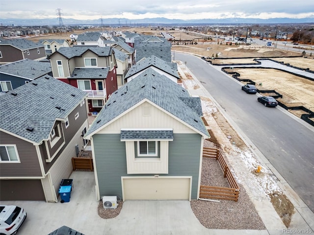 46538 Avery Ln, Bennett, CO 80022 - aerial perspective of suburban area featuring a mountain backdrop