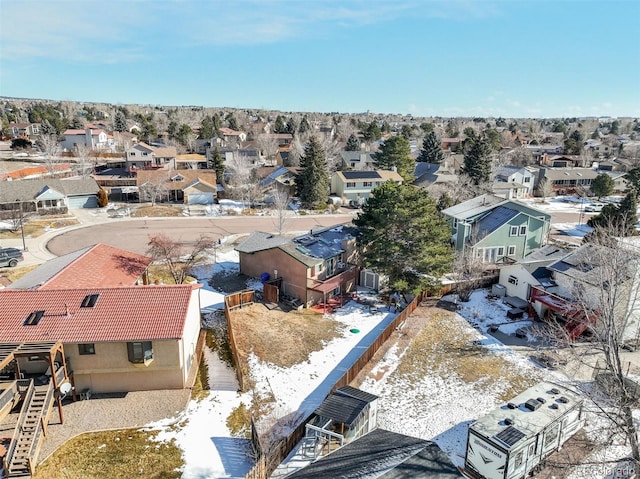 birds eye view of property featuring a residential view