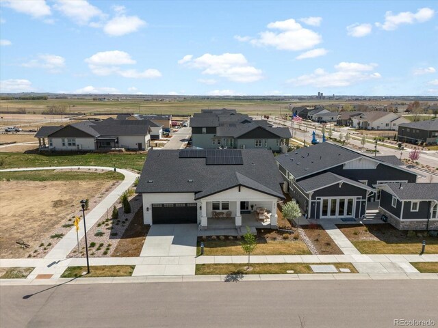 aerial view featuring a residential view