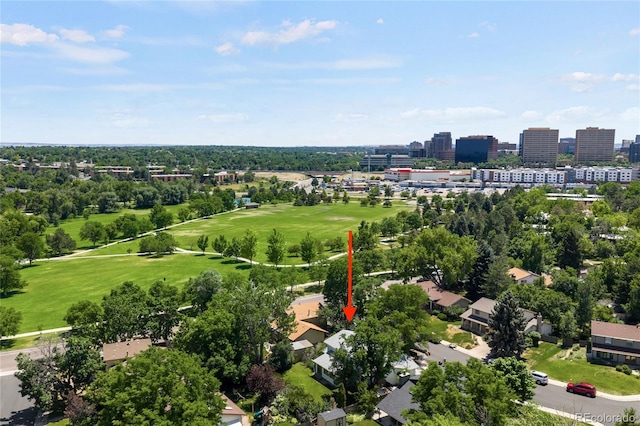 4184 S Syracuse St, Denver, CO 80237 - view of urban area with a golf course and a tree filled landscape