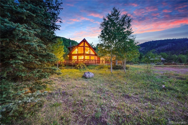 270 River Run Dr, Antonito, CO 81120 - view of yard featuring a deck