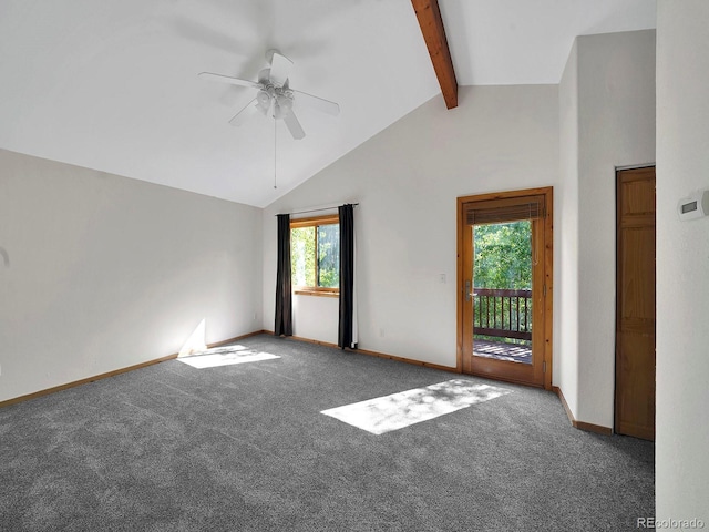270 River Run Dr, Antonito, CO 81120 - carpeted spare room with a ceiling fan and baseboards