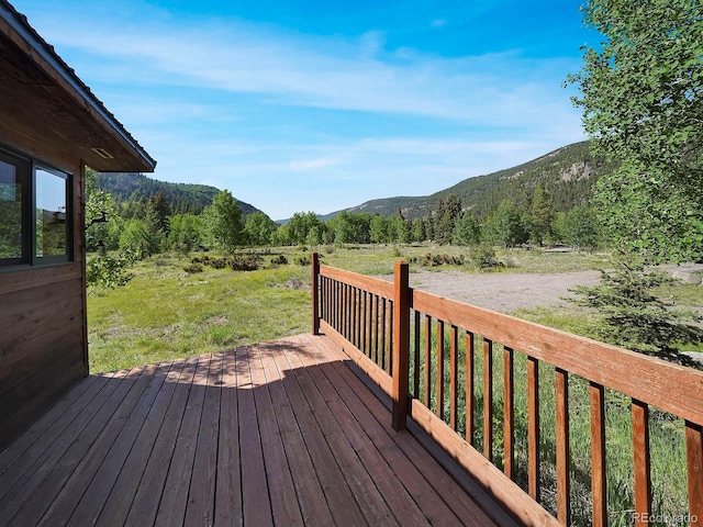 270 River Run Dr, Antonito, CO 81120 - deck with a mountain view