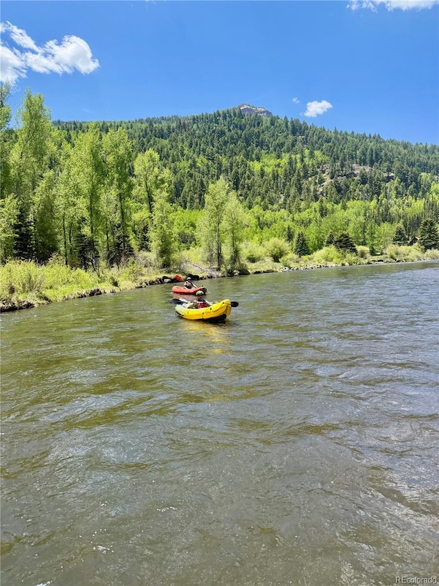 270 River Run Dr, Antonito, CO 81120 - water view featuring a heavily wooded area