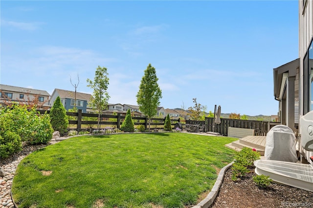 9140 Moondance Dr, Littleton, CO 80125 - view of yard with a residential view and a deck