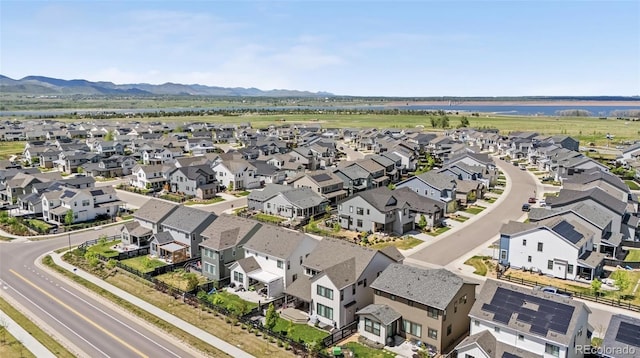 9140 Moondance Dr, Littleton, CO 80125 - aerial view of residential area featuring mountains