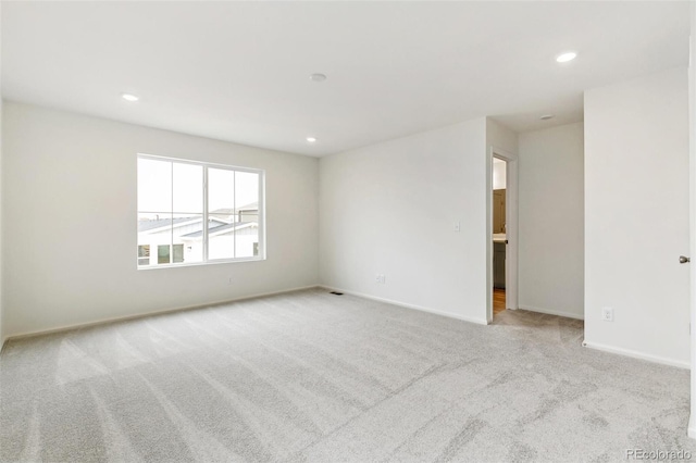 view of carpeted empty room